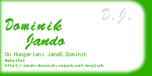dominik jando business card